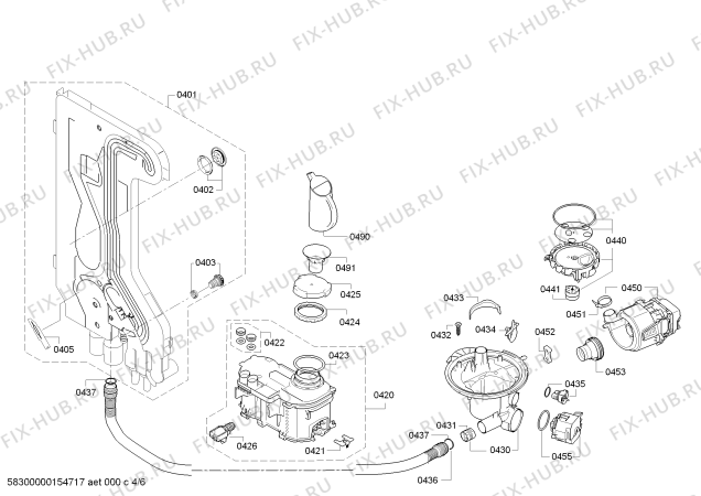 Схема №5 BMA5251EG BMA5251EG A+ с изображением Панель управления для посудомоечной машины Bosch 11002179