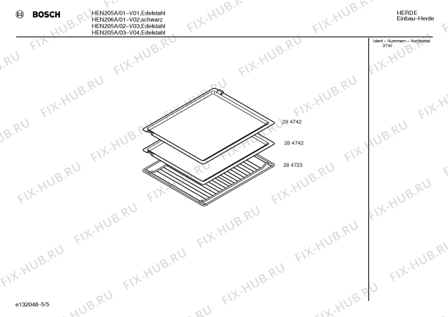 Схема №4 HEV225E с изображением Ручка переключателя для плиты (духовки) Bosch 00153326