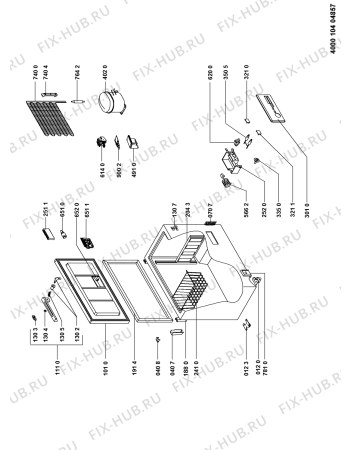 Схема №1 CH 287 с изображением Сенсорная панель для холодильника Whirlpool 481010389874