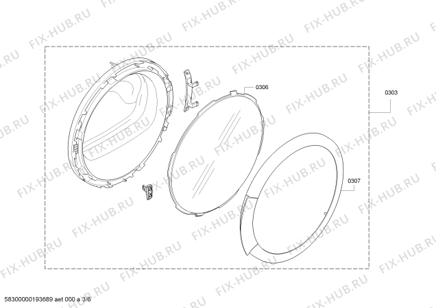 Взрыв-схема сушильной машины Bosch WTG86209EE - Схема узла 03