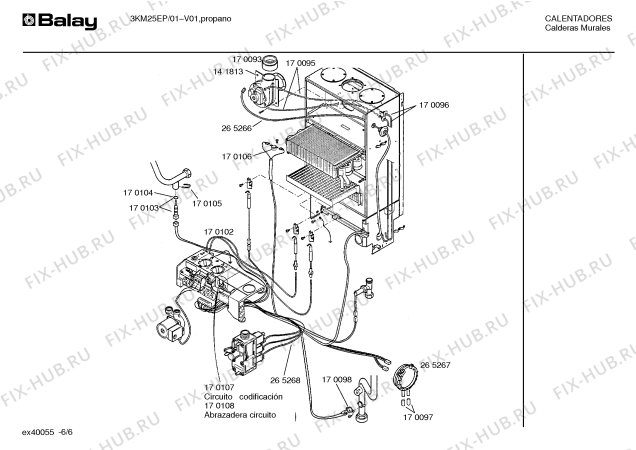 Схема №4 3KM25EP с изображением Зажим для бойлера Bosch 00170105
