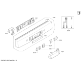 Схема №4 SMS63E02GB с изображением Передняя панель для посудомойки Bosch 00669456