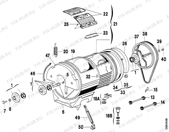 Взрыв-схема стиральной машины Unknown LT1179-2 - Схема узла Boiler