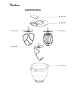 Схема №4 QA803D27/BWA с изображением Корпусная деталь для электрокомбайна Moulinex MS-650397