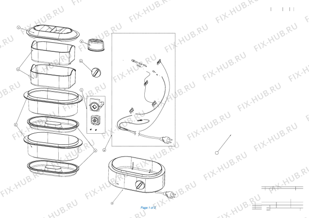 Схема №1 IdentityCollection Food steamer FS 5100 Black с изображением Электропитание для электропароварки BRAUN 7323610124