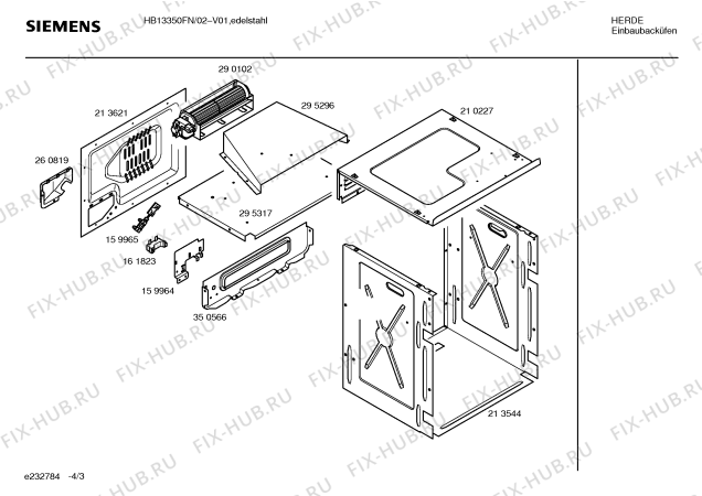Схема №4 HB12440GB с изображением Защита кантов для электропечи Bosch 00162461