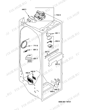 Схема №4 KSN 545 BIO OP IN с изображением Дверь для холодильника Whirlpool 481241610345