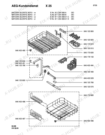 Взрыв-схема посудомоечной машины Matura MAT8070ID - Схема узла Section5