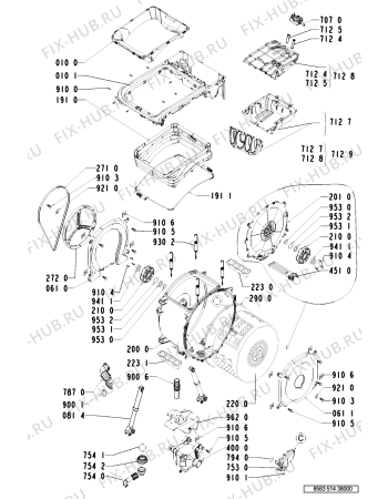 Схема №2 WAT 5340 с изображением Держатель для стиралки Whirlpool 481241868167