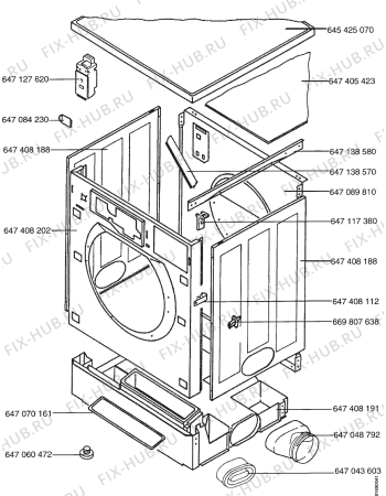 Взрыв-схема стиральной машины Electrolux LTH3200 - Схема узла Section 2