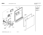 Схема №3 SGS47E02GB с изображением Передняя панель для электропосудомоечной машины Bosch 00439561