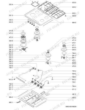 Схема №2 KHGL7510B (F091738) с изображением Всякое для духового шкафа Indesit C00351214