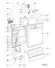 Схема №1 ADP 2440 WH с изображением Обшивка для посудомойки Whirlpool 481245370707