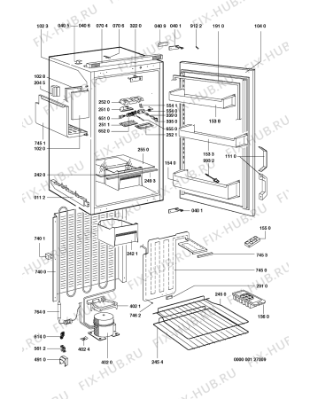 Схема №1 UX 1606 с изображением Уплотнитель (прокладка) для холодильника Whirlpool 481246668265