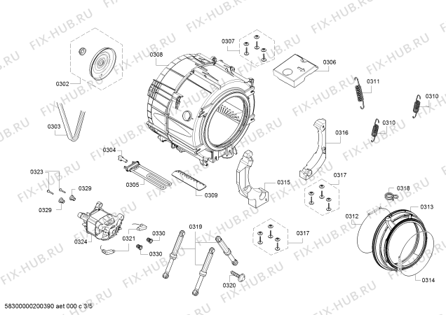 Схема №4 WAK20062IN с изображением Силовой модуль для стиралки Bosch 12018159