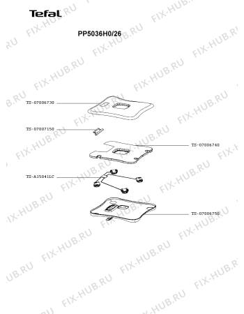 Схема №1 PP5036H1/26 с изображением Экран для электровесов Tefal TS-A15041LC