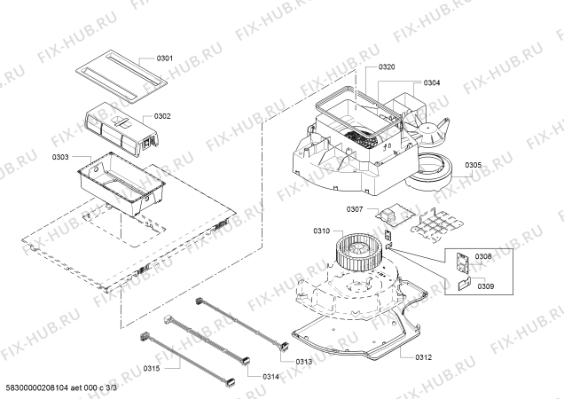 Схема №3 T48TS01N0 с изображением NTC сенсор для плиты (духовки) Bosch 12009073