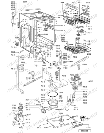 Схема №1 GSF 1481 WS с изображением Обшивка для посудомоечной машины Whirlpool 481245372093