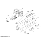 Схема №4 SE24E830II с изображением Панель управления для электропосудомоечной машины Siemens 00447600