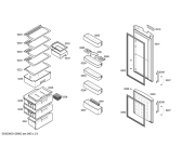 Схема №2 3KEL6852 с изображением Дверь для холодильной камеры Bosch 00246481