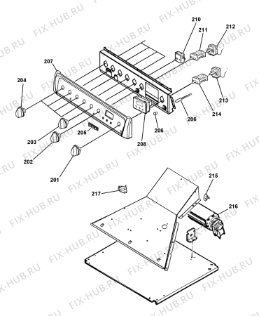 Взрыв-схема плиты (духовки) Hotpoint DSD60SS0 (F089460) - Схема узла