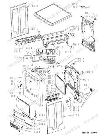 Схема №2 TRK DYNAMIC с изображением Обшивка для сушильной машины Whirlpool 481245215674