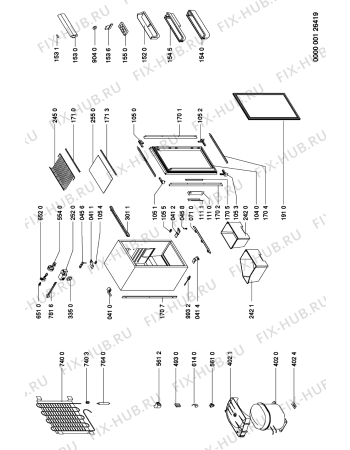 Схема №1 ARG 944/G с изображением Дверца для холодильника Whirlpool 481944268711