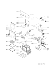 Схема №1 AKP 490/WH с изображением Дверца для плиты (духовки) Whirlpool 481010599792