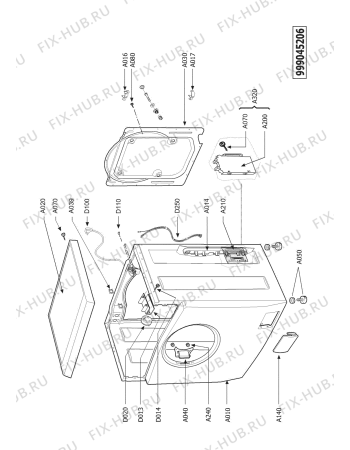 Схема №2 MAU107EDWG OS с изображением Рукоятка для стиралки Whirlpool 481249848058