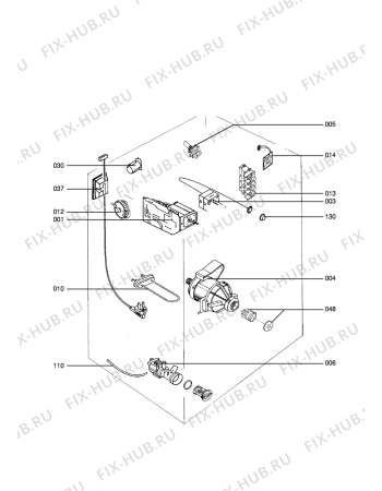 Взрыв-схема стиральной машины Aeg LAVW1009-W S - Схема узла Electrical equipment