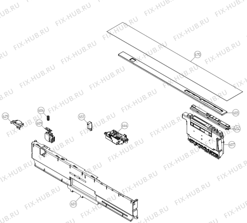 Взрыв-схема посудомоечной машины Gorenje GDV651X (316948, DW70.3) - Схема узла 06