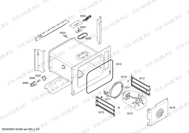Схема №3 HBC36D750B с изображением Панель управления для плиты (духовки) Bosch 00478450