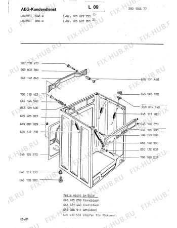 Взрыв-схема стиральной машины Aeg LAV850 W - Схема узла Section3