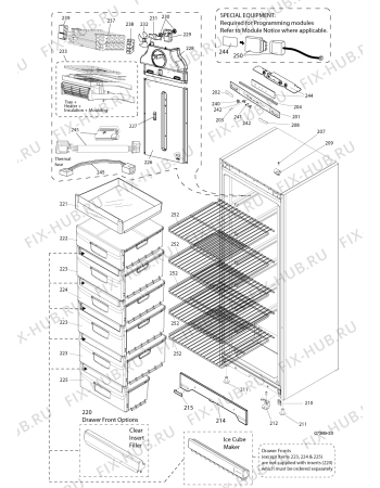 Взрыв-схема холодильника Hotpoint-Ariston UPSO1721FJ (F087879) - Схема узла