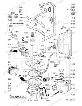 Схема №3 MDS600ECNG с изображением Уплотнение для посудомойки Whirlpool 480140100397