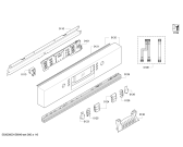 Схема №4 SMI59M15EU с изображением Передняя панель для посудомойки Bosch 00705612
