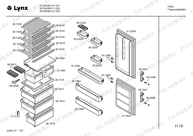 Схема №3 4FG341N с изображением Панель управления для холодильной камеры Bosch 00353434