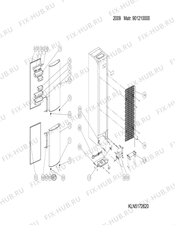 Схема №2 MBL300FFE (F054322) с изображением Всякое для холодильной камеры Indesit C00271498