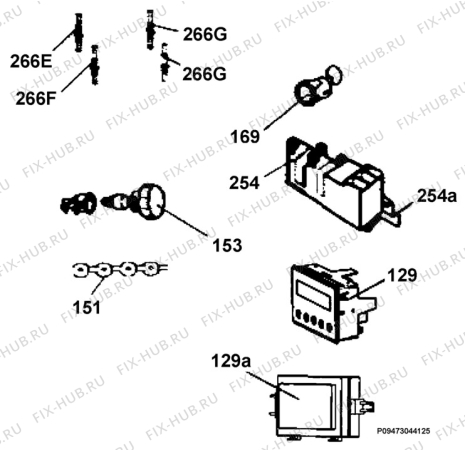 Взрыв-схема плиты (духовки) Electrolux EKG513102W - Схема узла Section 8