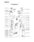 Схема №1 KT720D50/DTA с изображением Уплотнение для электрокофеварки Krups SS-200969
