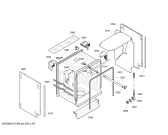 Схема №4 SGU45M95SK с изображением Передняя панель для посудомойки Bosch 00662392