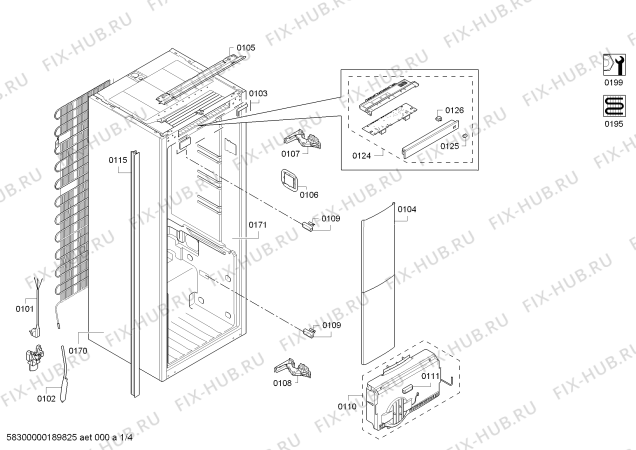 Схема №2 KI8513D40 с изображением Плата для холодильной камеры Bosch 11010740