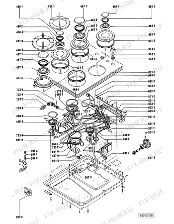 Схема №1 GTSI 2460 WS с изображением Кнопка для духового шкафа Whirlpool 481941258559