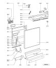 Схема №2 ADP 323 WH с изображением Панель для электропосудомоечной машины Whirlpool 481245371577
