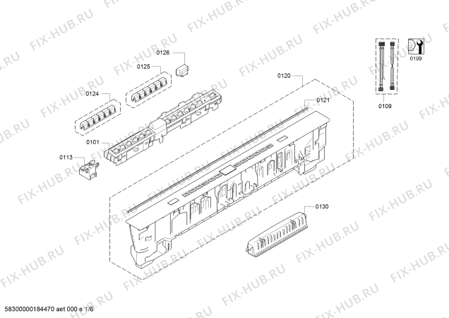 Схема №2 63012243312 Kenmore с изображением Винт для посудомойки Bosch 00611649