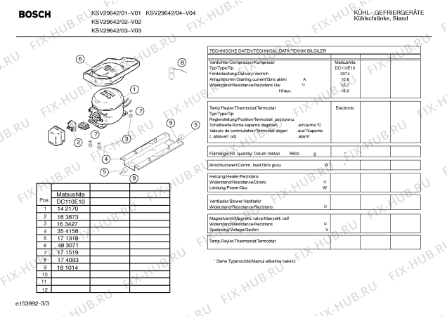 Взрыв-схема холодильника Bosch KSV29642 - Схема узла 03