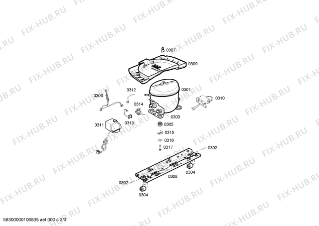 Схема №2 RSV355526J CONTINENTAL с изображением Дверь для холодильной камеры Bosch 00143816