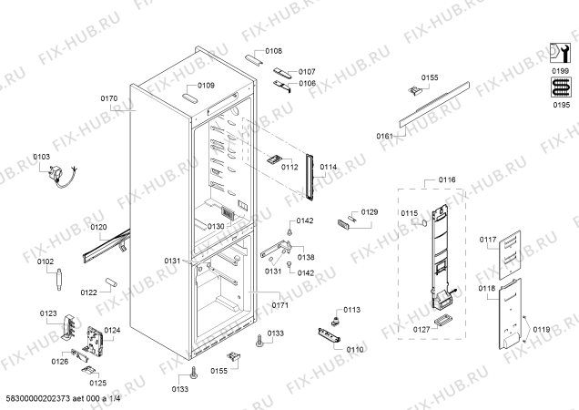 Схема №2 KD46NVW30 A++ с изображением Компрессор для холодильника Bosch 00145615