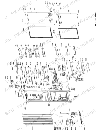 Схема №1 WBA43983 NFC IX с изображением Дверка для холодильника Whirlpool 481010578573