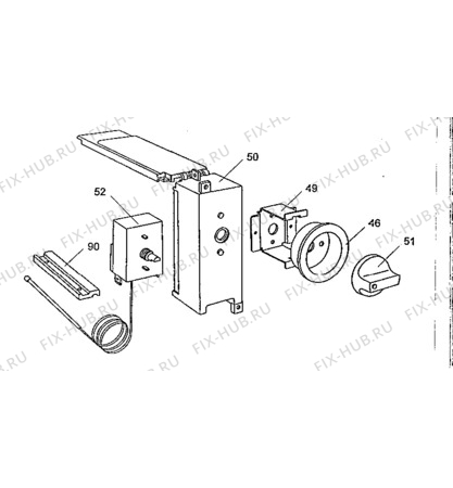 Взрыв-схема холодильника Electrolux EU0562C - Схема узла Electrical equipment 268